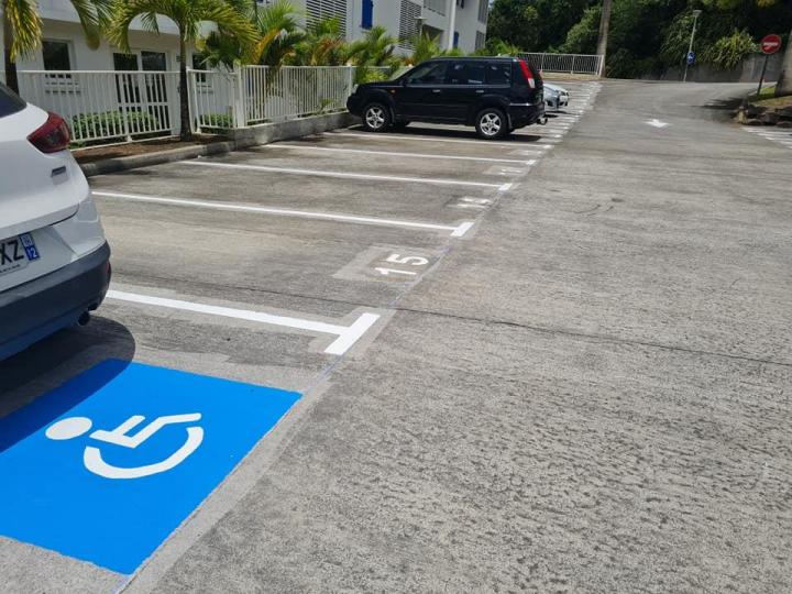 PEINTURE PRO CARAIBES propose un service au marquage de sol.